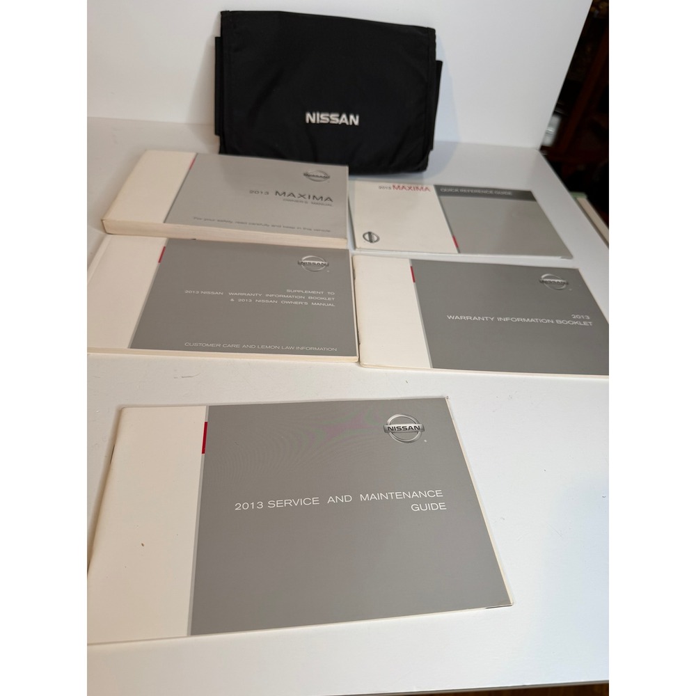 2013 Nissan Maxima OEM Owners Manual Complete Guide Set With Case